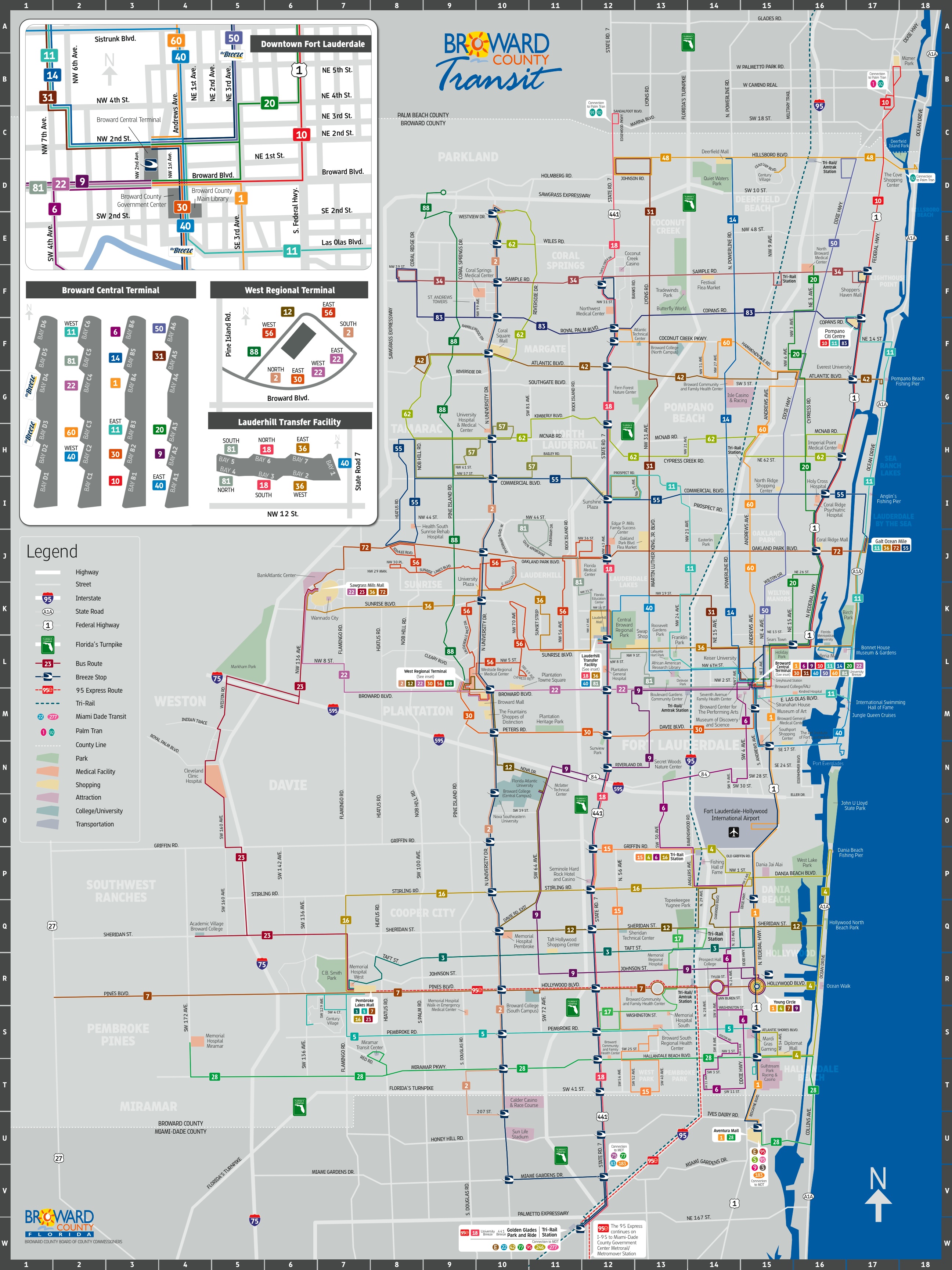 Map Of Broward County Fl - Maping Resources